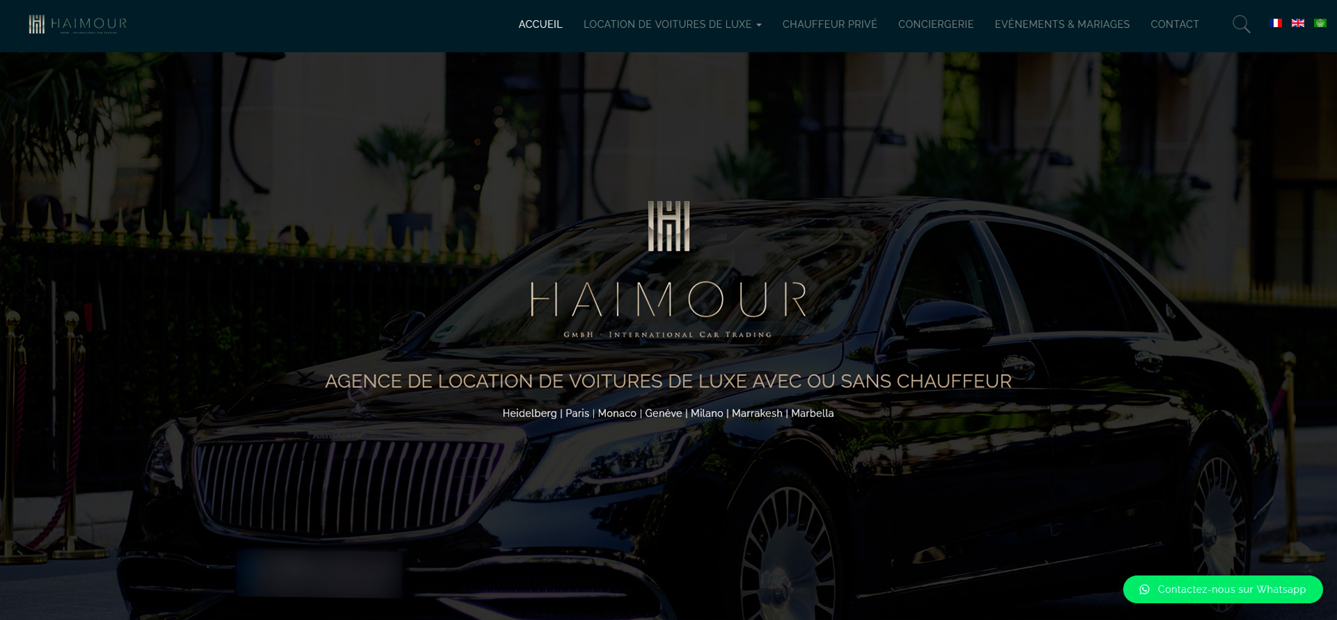 Haimour International - location de voitures de luxe et de voitures avec chauffeur